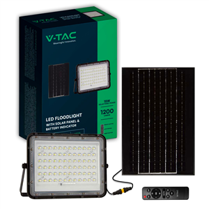 180W PROJECTEUR SOLAIRE LED + TELECOMMANDE